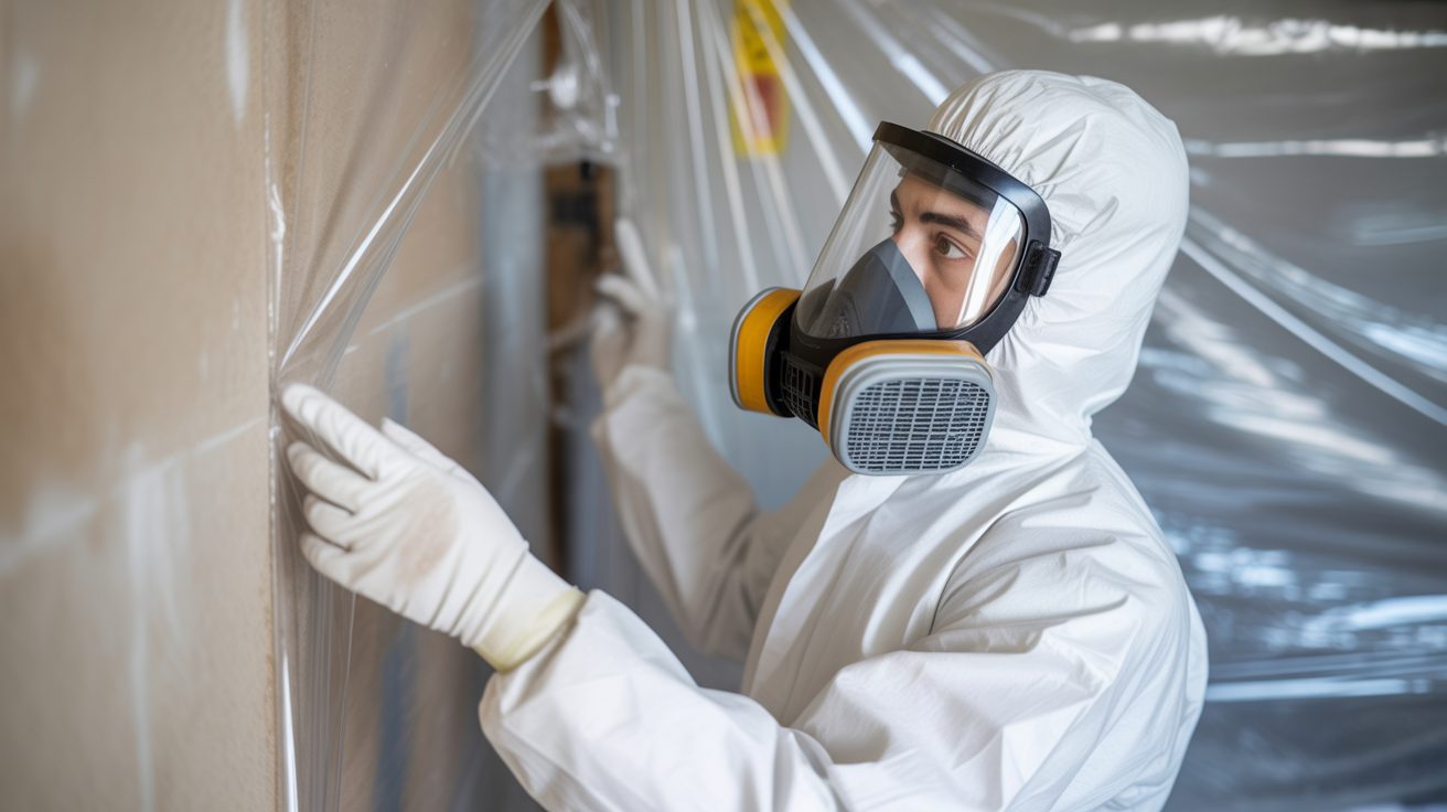 Mold Remediation technician working on-site in Charleston
